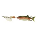 Mepps Comet Mino Inline Spinner 1 7/8" with Rainbow Trout Mino Silver Blade 1/6 oz - Mepps