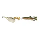 Mepps Comet Mino Inline Spinner 1 1/4" with Rainbow Trout Mino Silver Blade 1/9 oz - Mepps