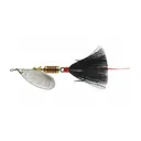Mepps Aglia Dressed Inline Spinner 1/4oz Black Tail Silver Blade - Mepps