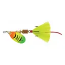Mepps Aglia Dressed Inline Spinner 1/6oz Yellow Tail Hot Firetiger Blade - Mepps
