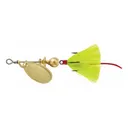 Mepps Aglia Dressed Inline Spinner 1/12oz Yellow Tail Gold Blade - Mepps