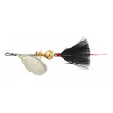 Mepps Aglia Dressed Inline Spinner 1/12oz Black Tail Silver Blade - Mepps