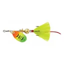 Mepps Aglia Dressed Inline Spinner 1/12oz Yellow Tail Hot Firetiger Blade - Mepps