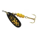 Mepps Aglia Black Fury Plain Inline Spinner Black & Yellow Dots 1/3 oz - Mepps