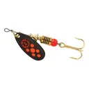 Mepps Aglia Black Fury Plain Inline Spinner Black & Fluorescent Red Dots 1/6 oz - Mepps