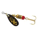 Mepps Aglia Black Fury Plain Inline Spinner Black & Yellow Dots 1/8 oz - Mepps