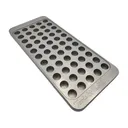 L.E. Wilson Billet Block Aluminum Reloading Tray 0.506 Hole Diameter 55-Round Clear Anodized - L.E. Wilson