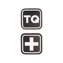 High Speed Gear Medical Patch Combo TQ and Plus Sign PVC 1.25" x 1.25" Black - High Speed Gear