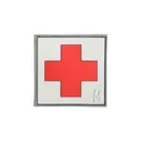 Maxpedition Medic 2" PVC Morale Patch Gray and Red 2" x 2" - Maxpedition Hard-Use Gear