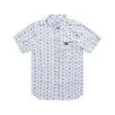 Burlebo Men's Performance Short Sleeve Shirt Ducks and Calls White Large - Burlebo