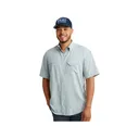 Huk Men's Tidepoint Short Sleeve Shirt Harbor Mist Medium - Huk