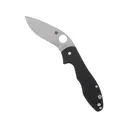 Spyderco Retract Pocket Knife 3.4" Recurve 9Cr18MoV Satin Blade G-10 Handle Black - Spyderco