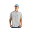 Huk Men's Tidepoint Short Sleeve Shirt Seagull Medium - Huk
