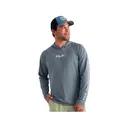 Huk Men's Airweight Hoodie Storm Blue Heather 2XL - Huk