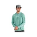 Huk Men's Airweight Hoodie Marine Blue Heather Large - Huk