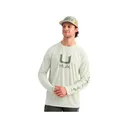 Huk Men's Icon Long Sleeve Crew Neck Shirt Pale Algae 2XL - Huk