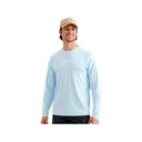 Huk Men's Airweight Long Sleeve Crew Neck Shirt Coastal Drift Heather Medium - Huk