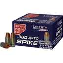 Liberty Ammunition Spike 380 ACP Ammo 55 Grain Solid Hollow Point Lead Free Box of 20 - Liberty Ammunition