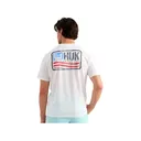 Huk Men's Born Wave Short Sleeve Crew Neck T Shirt White Large - Huk