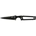 5.11 Heron Fixed Blade Knife 2.65" Spear Point 420J2 Black Blade Metal Handle Black - 5.11