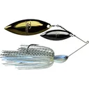 Picasso Inviz-R-Wire Double Willow Spinnerbait 1/2oz Blue Glimmer Shad Nickel/Gold - Picasso