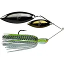 Picasso Inviz-R-Wire Double Willow Spinnerbait 1/2oz Chartreuse Gizzard Shad Gold/Nickel - Picasso