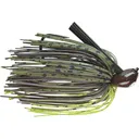 Picasso Custom Hand Tied Old School Dock Rocket Jig Camo Craw/Chartreuse 1/2 oz - Picasso