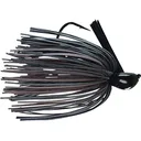 Picasso Custom Hand Tied Old School Dock Rocket Jig Full Black/Brown Rubber 1/2 oz - Picasso