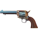 Cimarron Firearms USV Artillery 45 Colt (Long Colt) Revolver 5.5" Charcoal Blue Barrel 6 Round Wood Grip - Cimarron Firearms