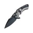 Sig Sauer X5 Tactical Folding Knife 3.5" Spear Point 154CM Black Cerakote Blade Aluminum Handle Gray - Hogue