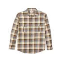 Filson Men's Lightweight Alaskan Guide Long Sleeve Shirt Cream Multicolor Plaid Medium - Filson