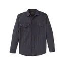 Filson Men's Lightweight Alaskan Guide Long Sleeve Shirt Indigo/Ticking Stripe Large - Filson