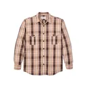 Filson Men's Washed Feather Cloth Long Sleeve Shirt Brown Multicolor Plaid 2XL - Filson