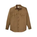 Filson Men's Washed Feather Cloth Long Sleeve Shirt Quail Tan XL - Filson