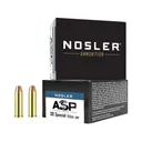 Nosler ASP 38 Special Ammo 125 Grain Jacketed Hollow Point Box of 20 - Nosler