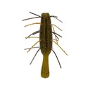 Yamamoto Fuzzy Nuki 3.5" Worm Green Pumpkin/Black Flake/Orange Skirt - Yamamoto