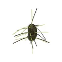 Yamamoto Fuzzy Nut 1.5" Creature Dice Bait Green Pumpkin/Black Flake/Chartreuse Skirt - Yamamoto