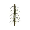 Yamamoto Fuzzy Senko 5" Soft Stickbait Green Pumpkin/Black Flake/Chartreuse Skirt - Yamamoto