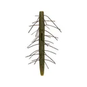 Yamamoto Fuzzy Senko 4" Soft Stickbait Green Pumpkin Black Flake - Yamamoto