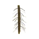 Yamamoto Fuzzy Senko 5" Soft Stickbait Green Pumpkin/Black Flake/Orange Skirt - Yamamoto