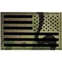 Merica Life IR Reflective Fabric US Flag Reverse Morale Patch Multicam - Merica Life
