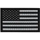 Merica Life IR Reflective US Flag Morale Patch Black and White - Merica Life