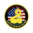 Merica Life United We Stand Don't Tread On Me PVC Morale Patch - Merica Life