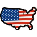 Merica Life Map US Flag PVC Morale Patch - Merica Life