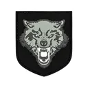 Merica Life 3D Wolf PVC Morale Patch Gray - Merica Life