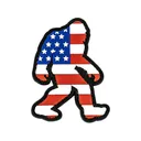 Merica Life Bigfoot US Flag PVC Morale Patch - Merica Life
