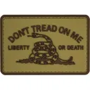 Merica Life Don't Tread on Me PVC Morale Patch Coyote - Merica Life