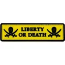 Merica Life Liberty Or Death PVC Morale Patch - Merica Life