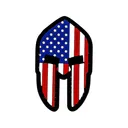 Merica Life Spartan Helmet US Flag PVC Morale Patch - Merica Life