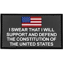 Merica Life Support and Defend the Constitution PVC Morale Patch - Merica Life